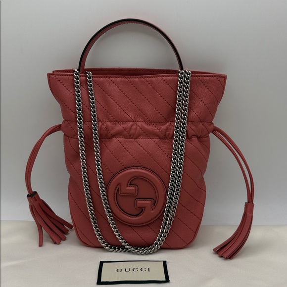 Runway Gucci Mini Blondie Tote Bag - Picture 8 of 17